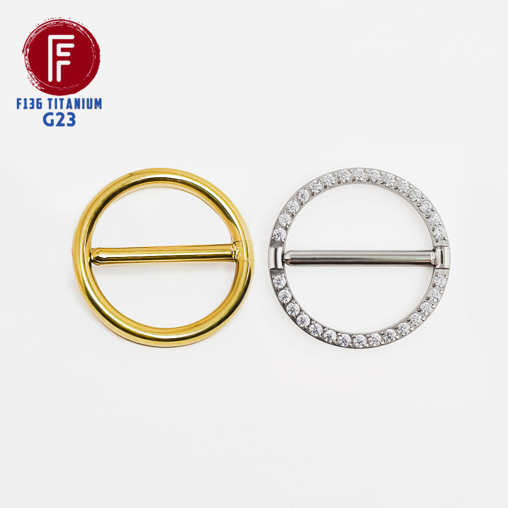 Septum Clicker Ring - ASTM F136 Titanium Piercing Septum Nipple