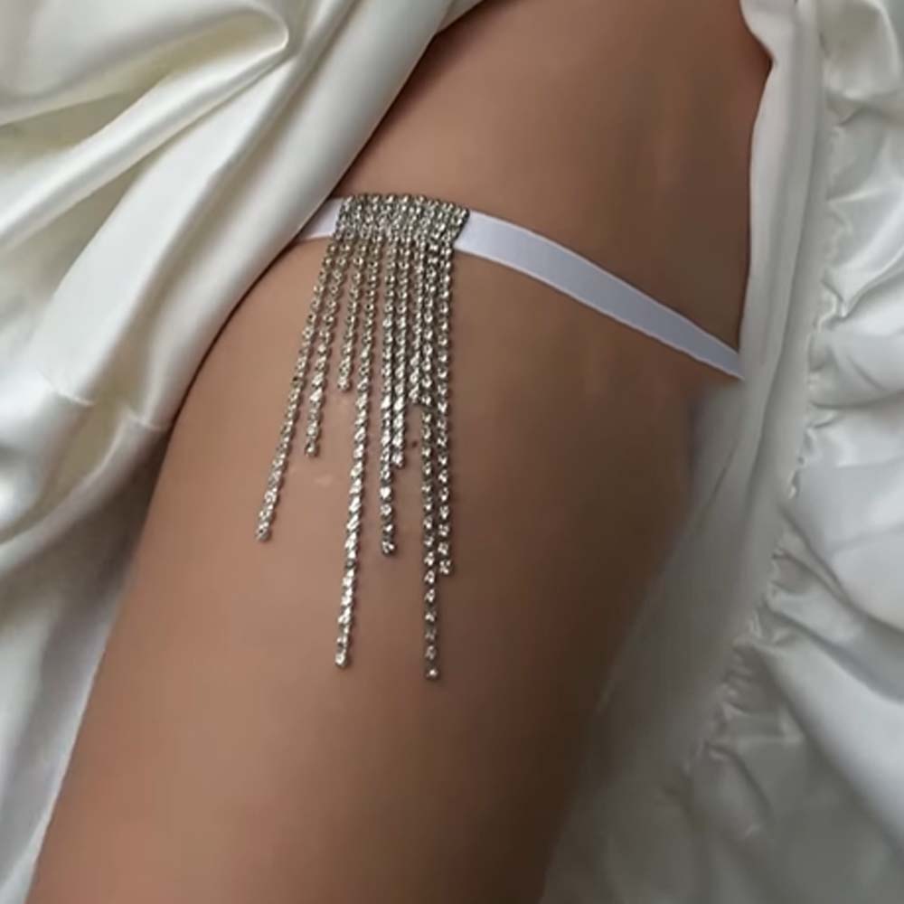 Body Jewelry Leg Chain - Stonefans Lrregular Tassel Leg Chain Jewelry