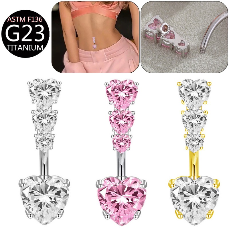 Body Jewelry Titanium - Ins Style Luxury Shiny European Multi‑Layer