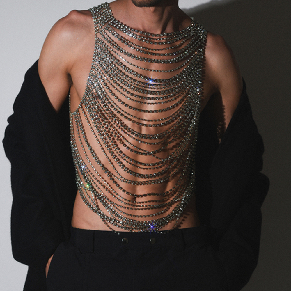 Body Jewelry Gold - Fashion Luxurious Bling Men Women's Body