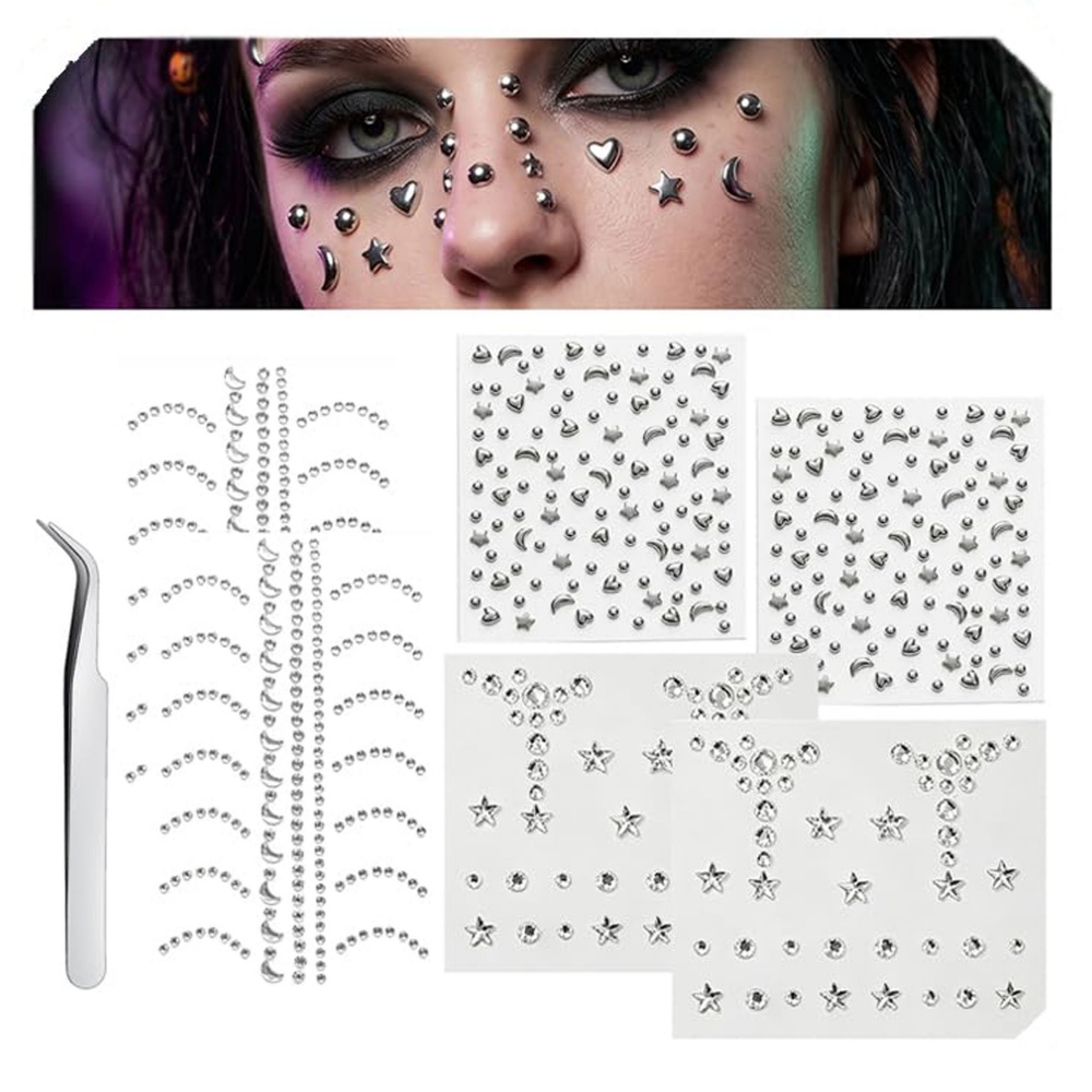 Fake Piercings Balls Stick on  - Body Jewelry And Piercing 评论和价格