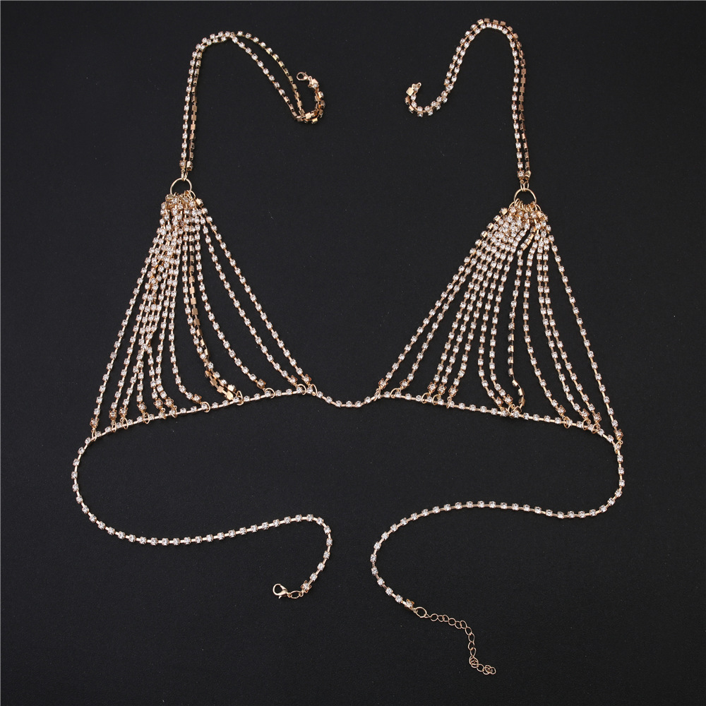 Luxury Heart Crytal Bikini Bod - Body Jewelry Harness 评论和价格