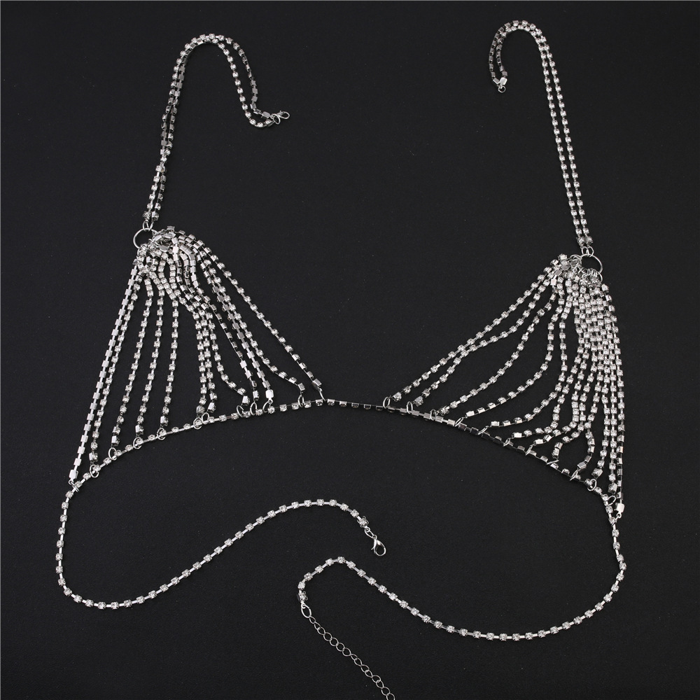 Luxury Heart Crytal Bikini Bod - Body Jewelry Harness 评论和价格