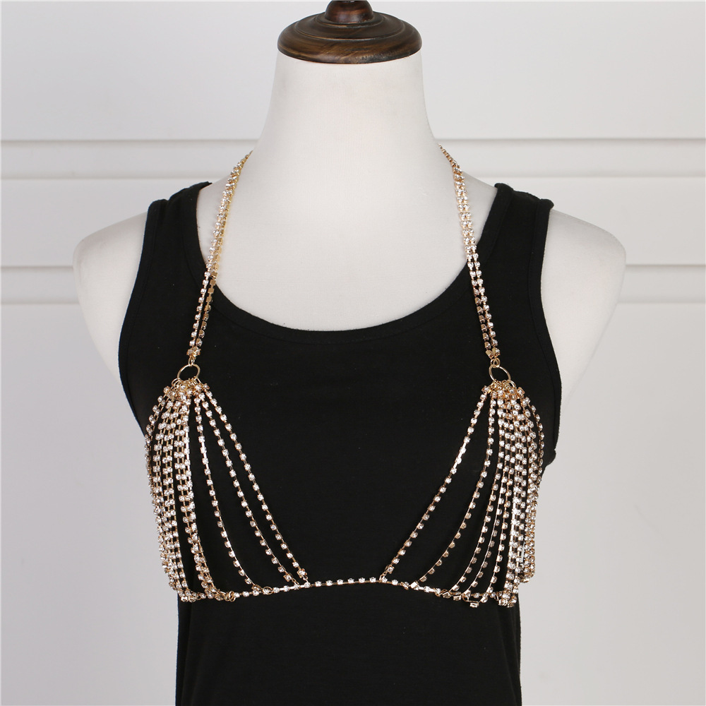 Luxury Heart Crytal Bikini Bod - Body Jewelry Harness 评论和价格