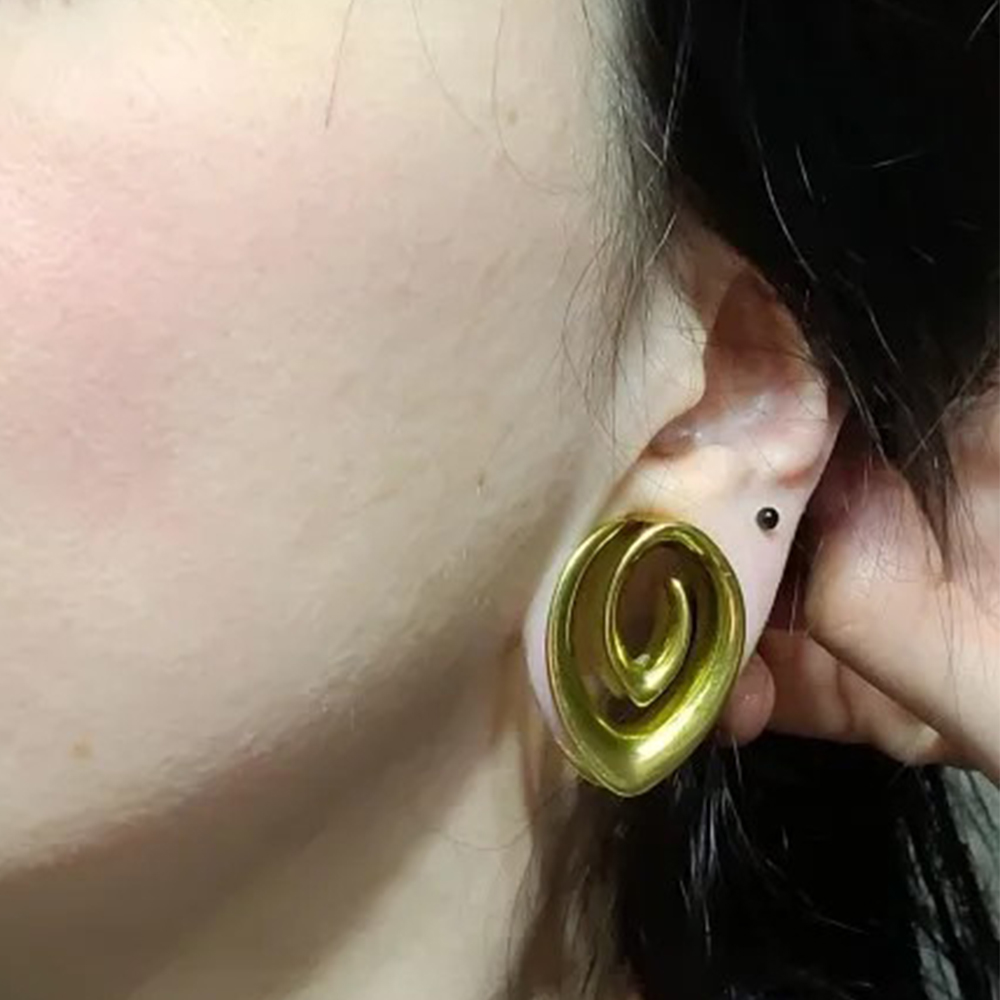 Twolobes 2PCS Spiral Simple Sa - Body Jewelry Hangers 评论和价格
