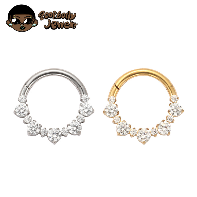 ASTM F136 TItanium Daith Click - Septum Clicker Ring 评论和价格