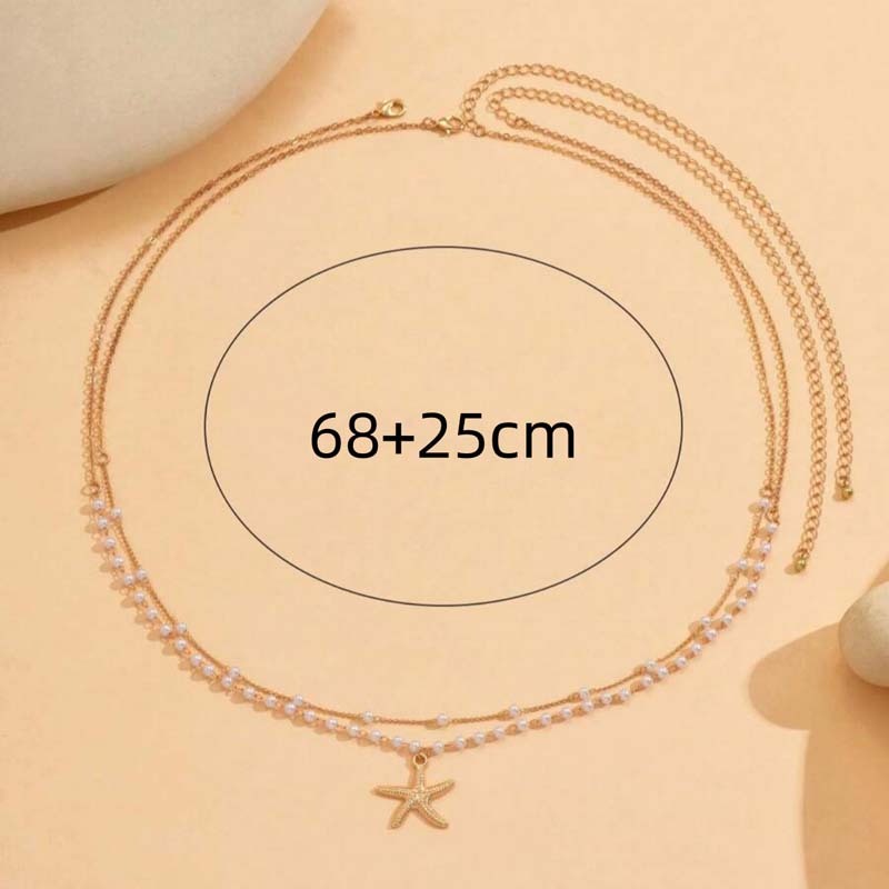 Vintage Pearl Star Pendant Wai - Body Jewelry Titanium 评论和价格