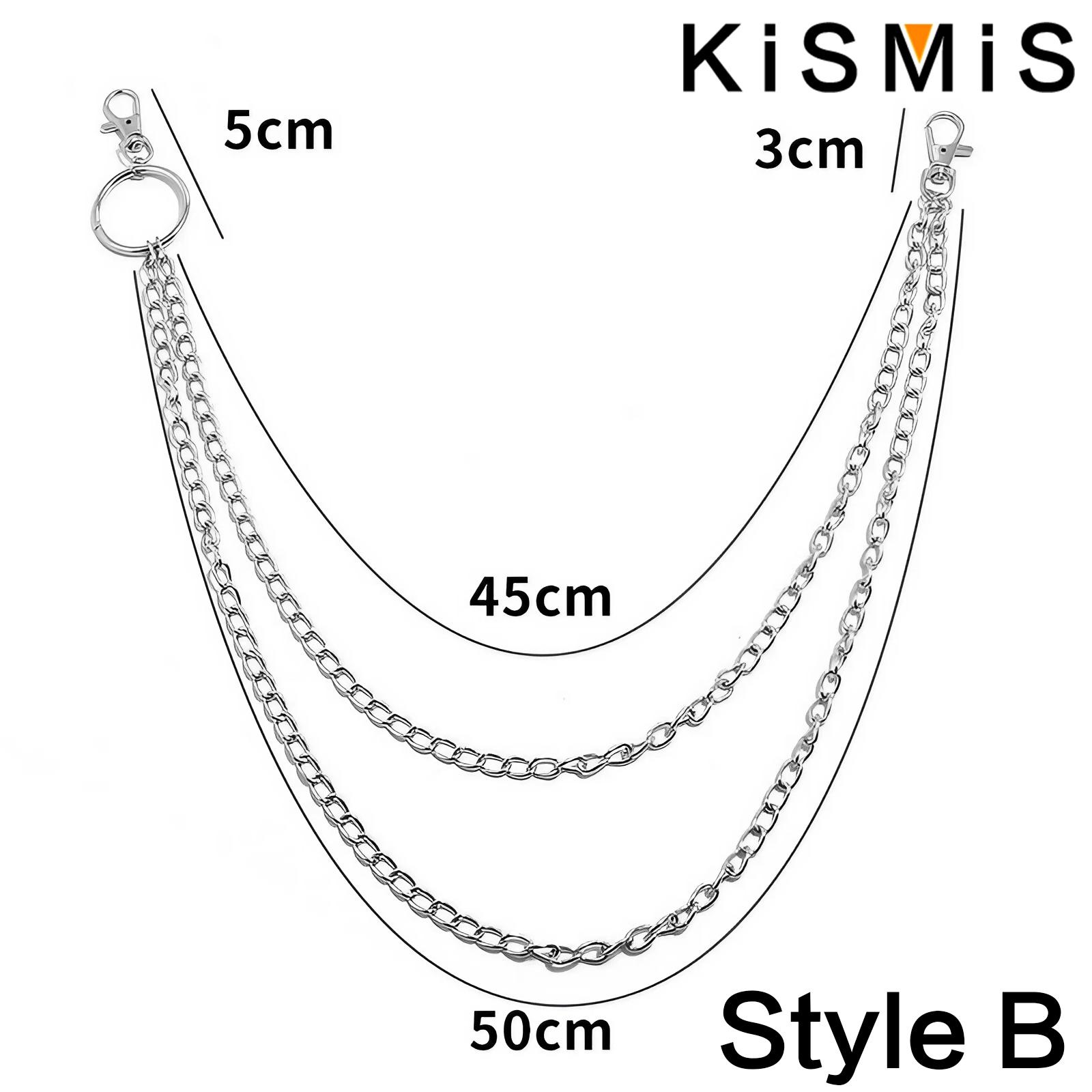 KISMIS 1PC Punk Street Keychai - Body Jewelry Leg Chain 评论和价格
