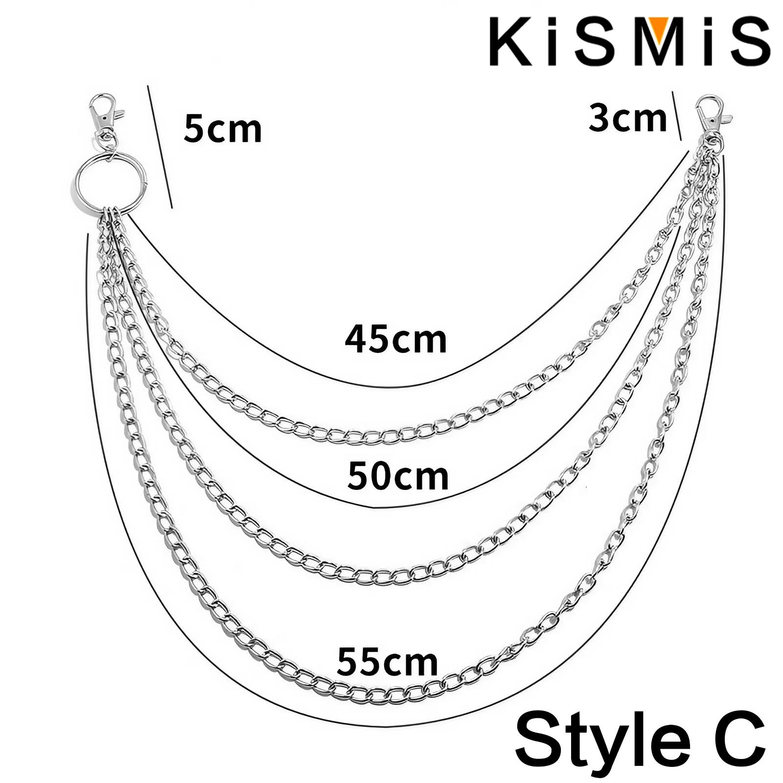 KISMIS 1PC Punk Street Keychai - Body Jewelry Leg Chain 评论和价格