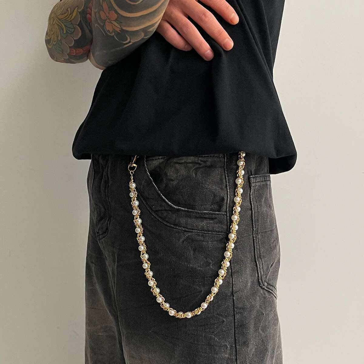 Ingemark Punk Imitation Pearl  - Body Jewelry Titanium 评论和价格