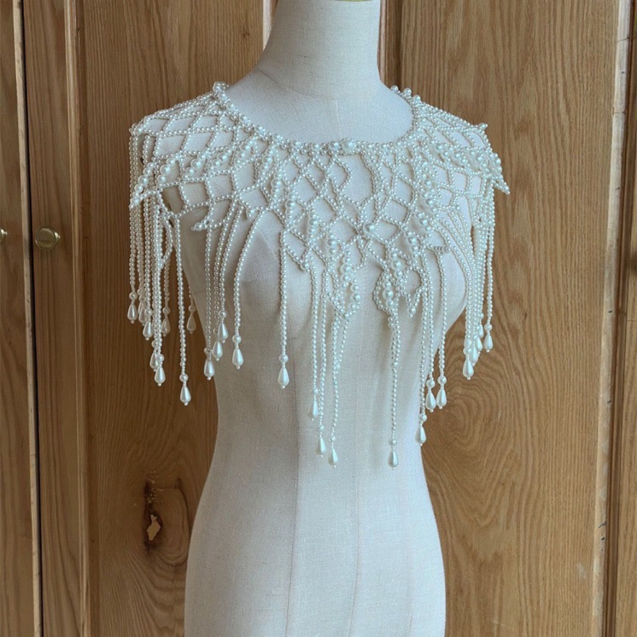 Handmade Pearl Layered Body Ch - Body Jewelry Harness 评论和价格