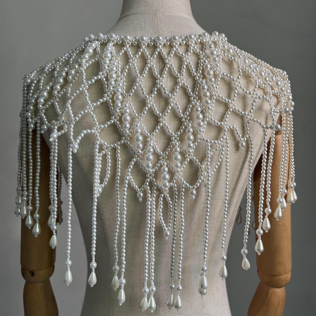 Handmade Pearl Layered Body Ch - Body Jewelry Harness 评论和价格