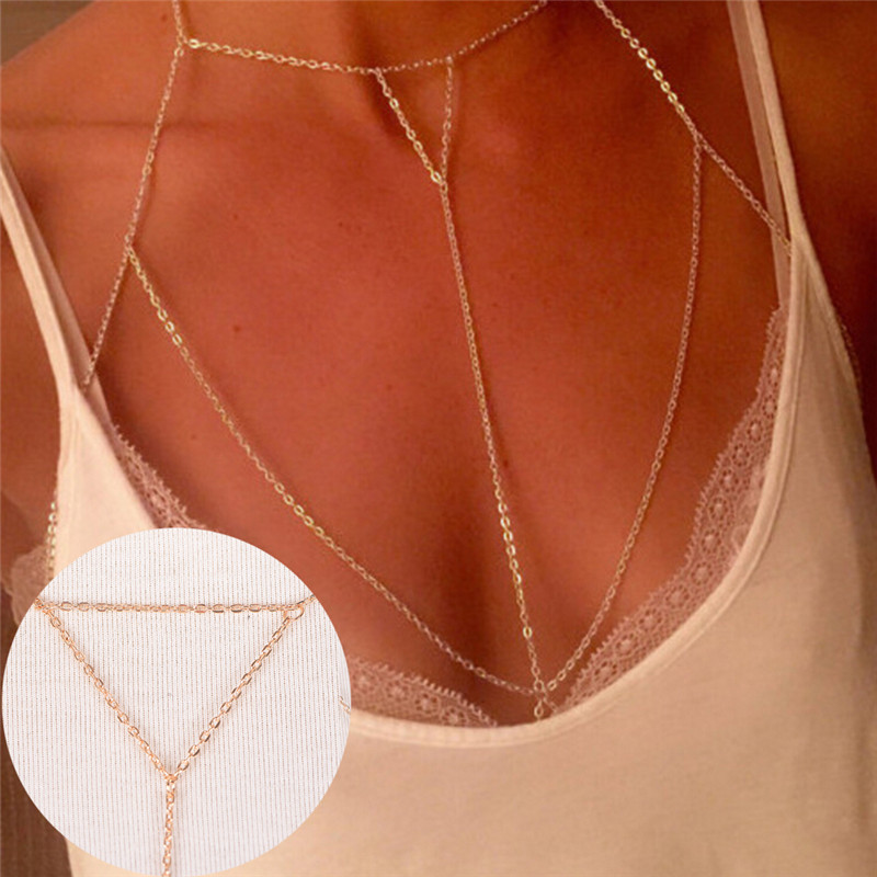 Gold Silver Fashion Link Chain - Body Jewelry Harness 评论和价格