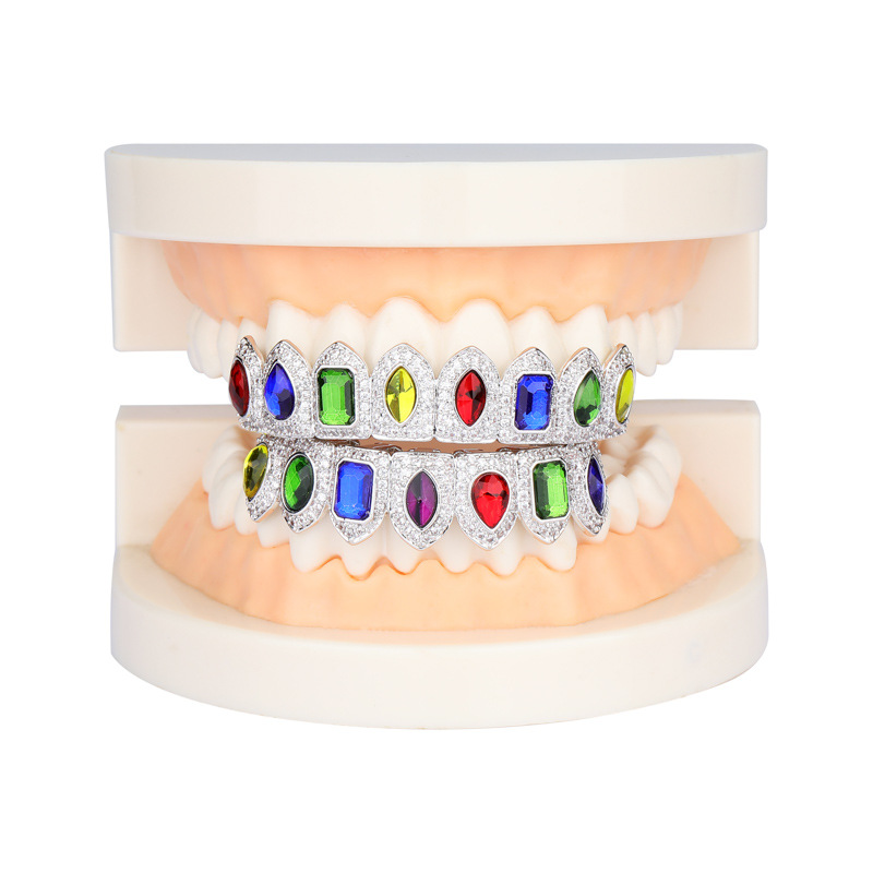 `Hip Hop Colorful Rhinestone T - Body Jewelry And Piercing 评论和价格