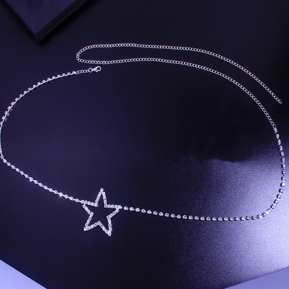 Luxury Rhinestone Heart Star W - Body Jewelry Charms 评论和价格