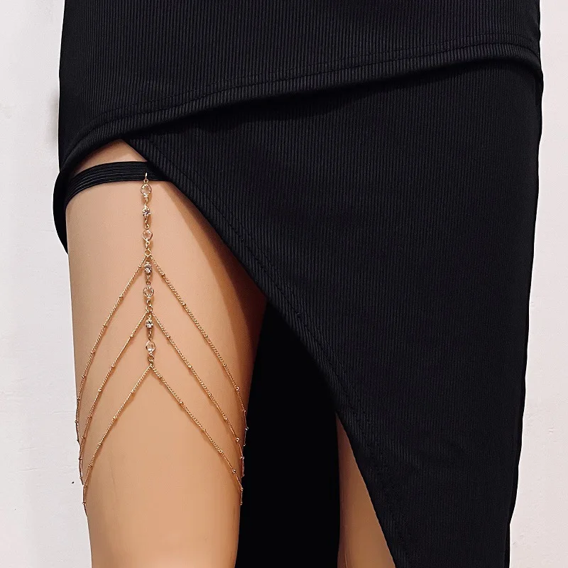 Fashion Summer Bohemian Thigh  - Body Jewelry Leg Chain 评论和价格