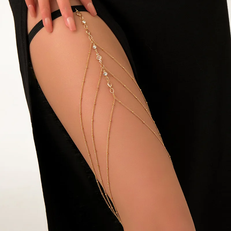 Fashion Summer Bohemian Thigh  - Body Jewelry Leg Chain 评论和价格