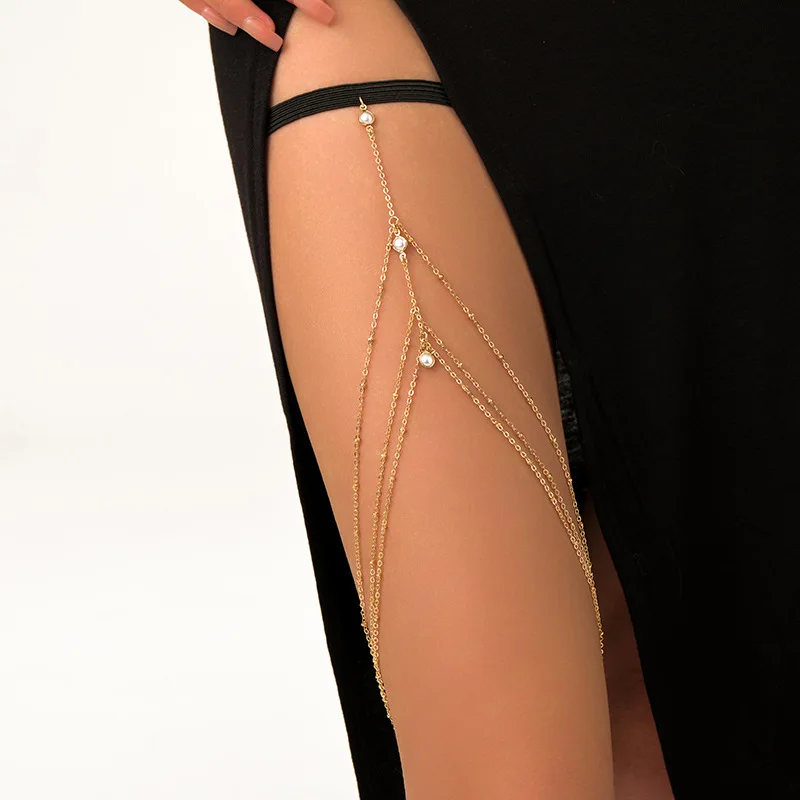 Fashion Summer Bohemian Thigh  - Body Jewelry Leg Chain 评论和价格