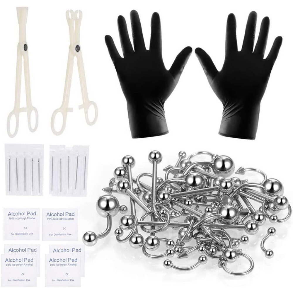 150/140/85/70/42Pcs Body Pierc - Body Jewelry And Piercing 评论和价格