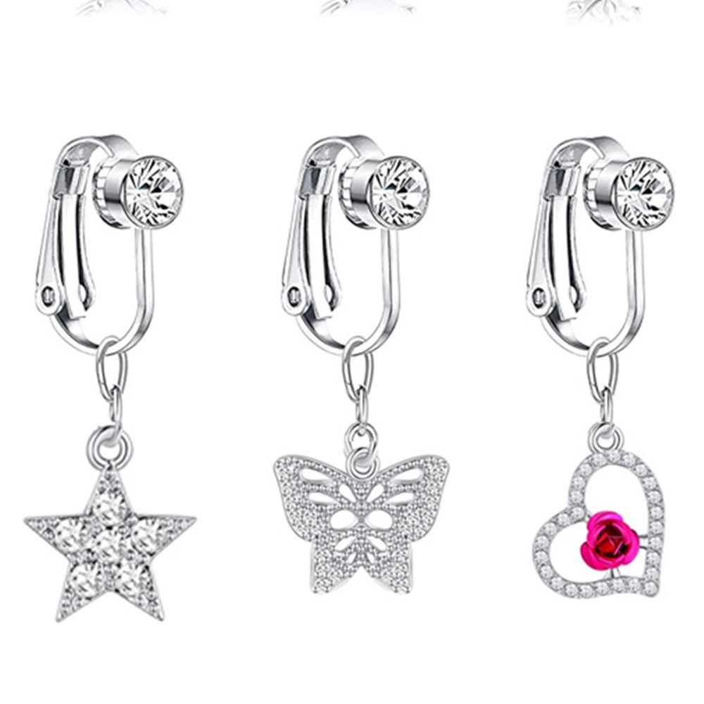 Accessories Clip On Earrings C - Body Jewelry And Piercing 评论和价格