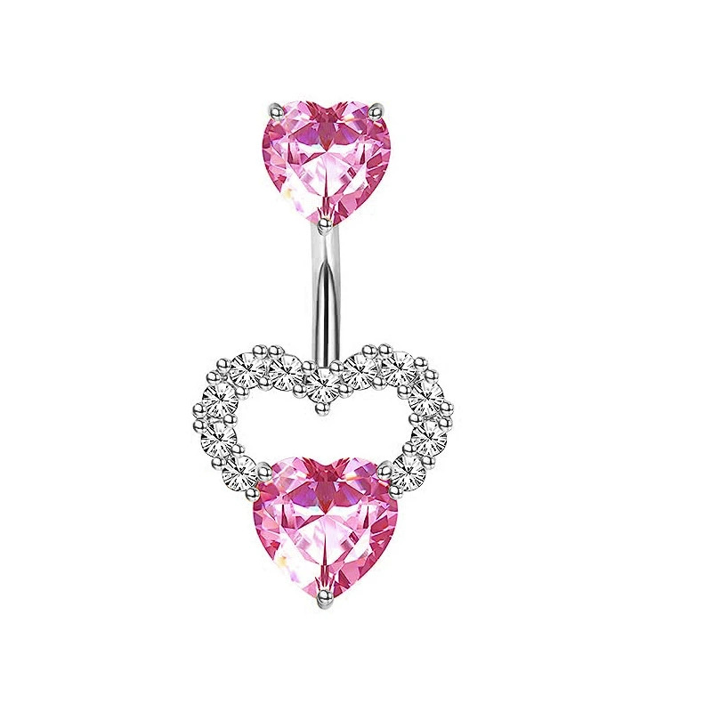 1PCS Pink Crown Belly Button R - Body Jewelry And Piercing 评论和价格