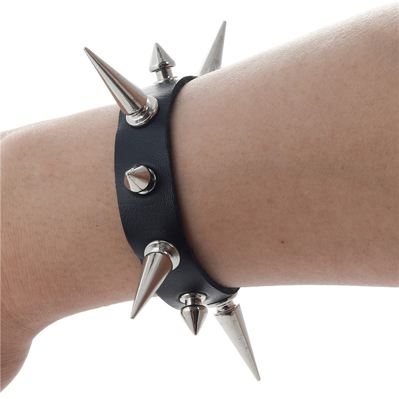 Punk Leather Nail Rivet Collar - Body Jewelry Leg Chain 评论和价格