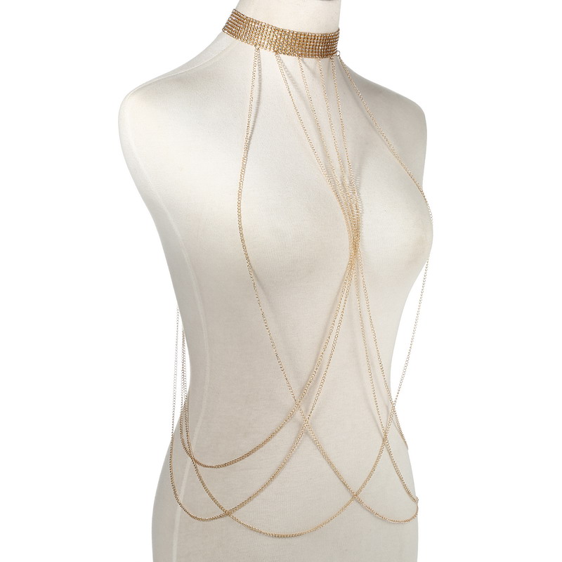 Gold Color Body Chain Women  R - Body Jewelry By The Chain Gang 评论和价格