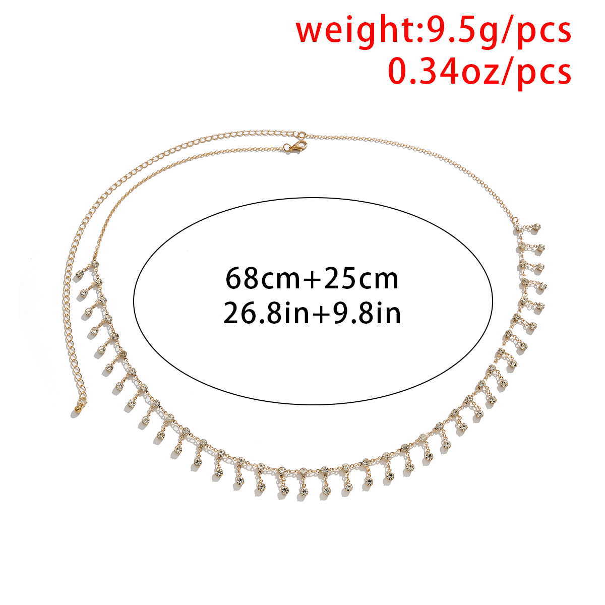 Sexy Tassel Waist Chain Belt Z - Body Jewelry By The Chain Gang 评论和价格