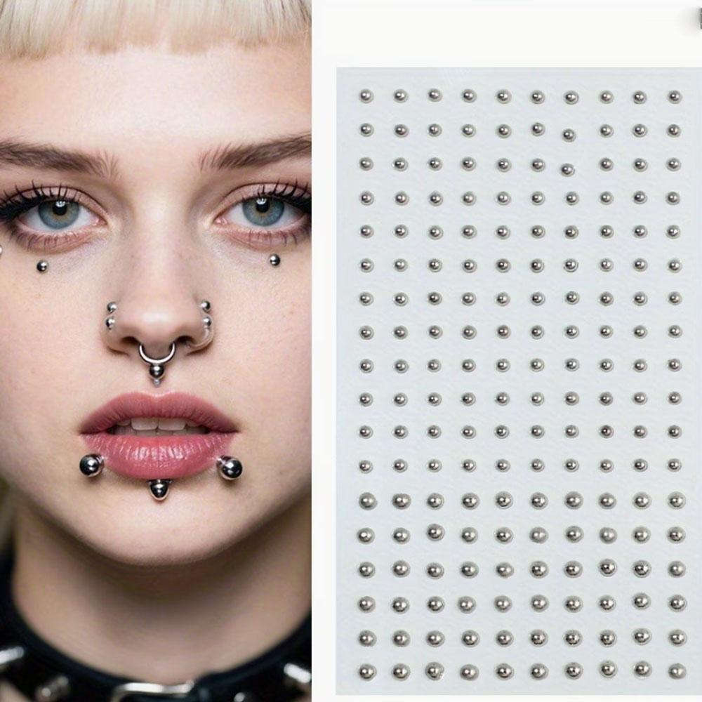 58-180pcs Set Non Piercing Lip - Body Jewelry And Piercing 评论和价格