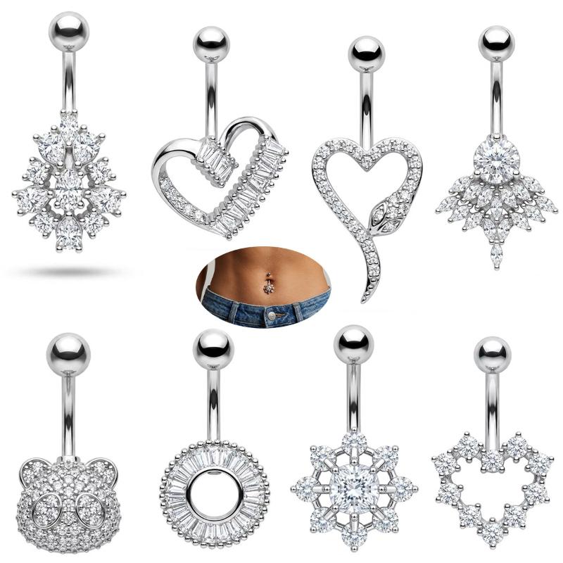 Butterfly Flower Belly Button  - Body Jewelry Charms 评论和价格