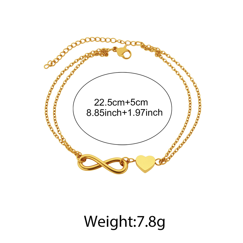 Stainless Steel Infinity Love  - Body Jewelry Leg Chain 评论和价格