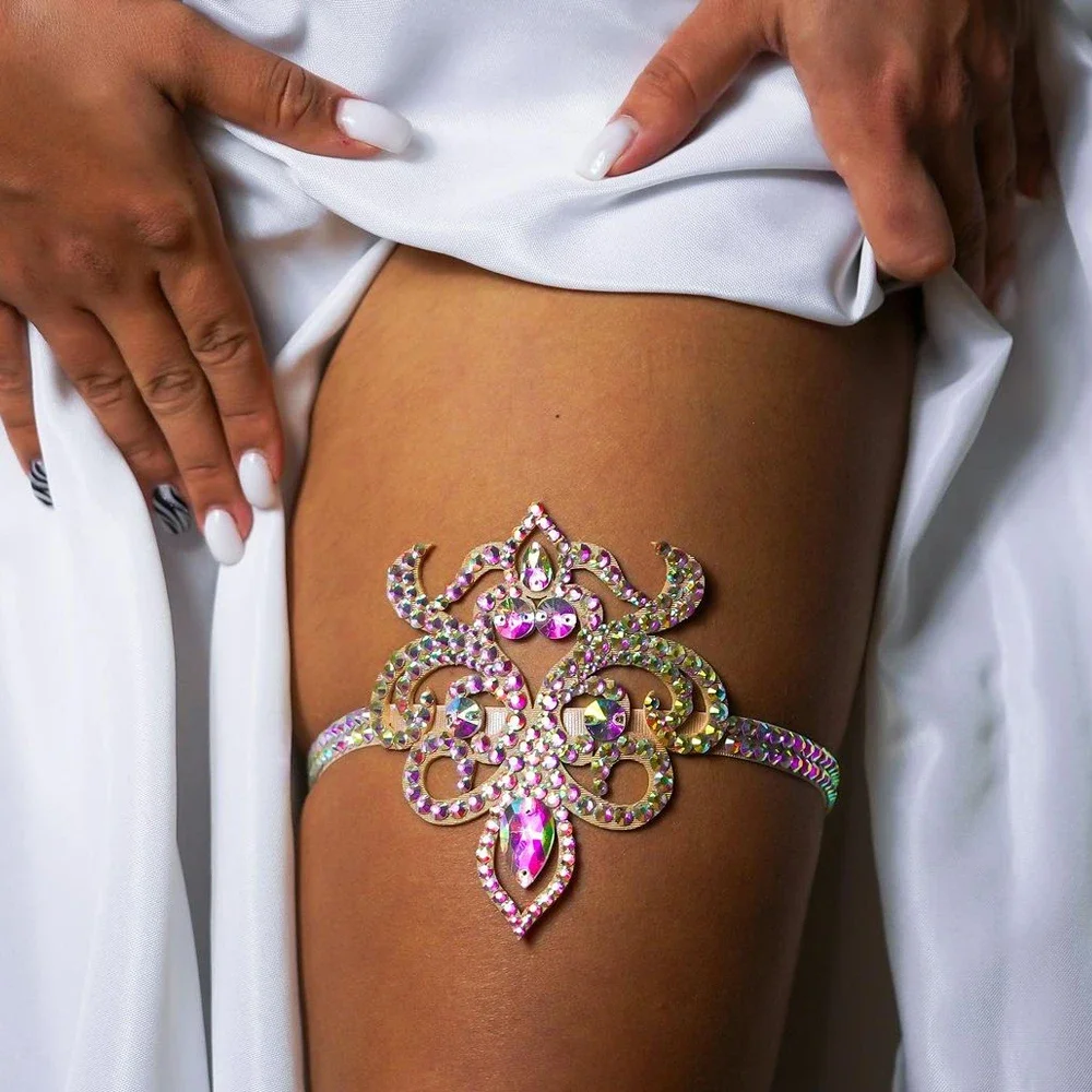 Elegant Boho Hollow Thigh Chai - Body Jewelry Leg Chain 评论和价格