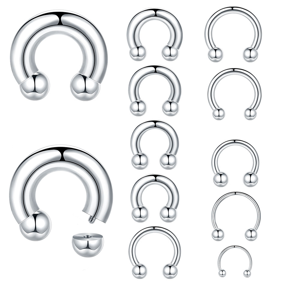 1PC 18G-00G Large Gauge Stainl - Body Jewelry Hangers 评论和价格