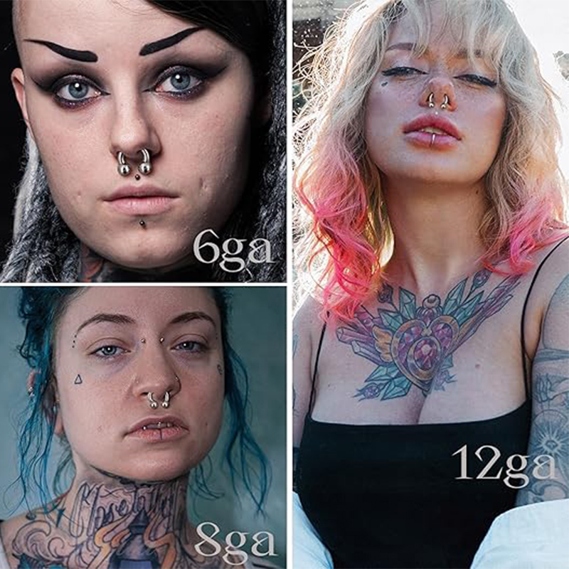 1PC 18G-00G Large Gauge Stainl - Body Jewelry Hangers 评论和价格