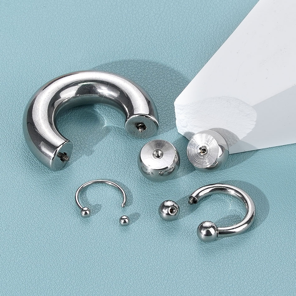 1PC 18G-00G Large Gauge Stainl - Body Jewelry Hangers 评论和价格