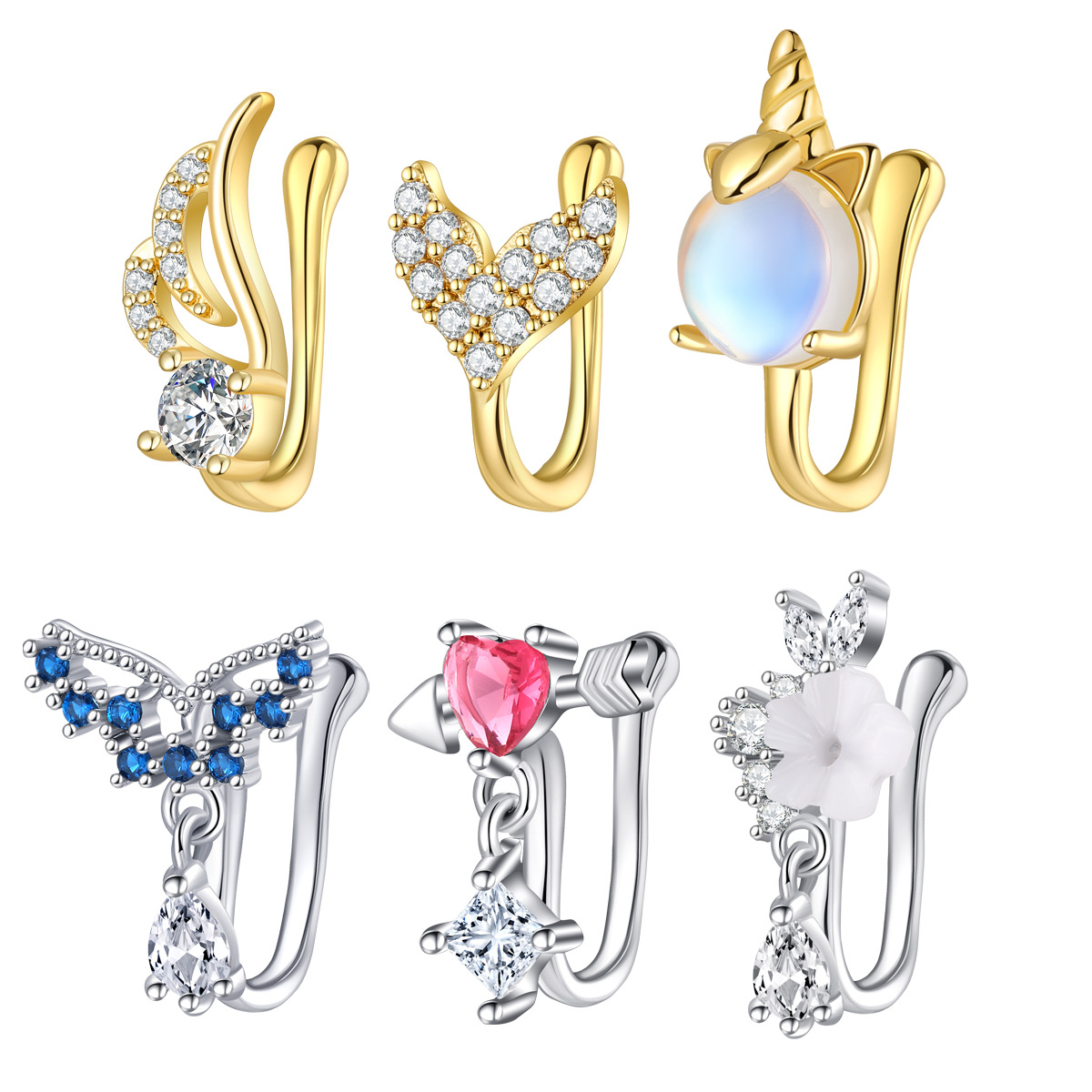 Fake Nose Piercing Jewelry Hig - Body Jewelry And Piercing 评论和价格