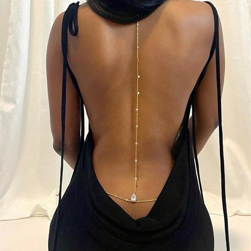 Bride Backless Rhinestone Wate - Body Jewelry By The Chain Gang 评论和价格