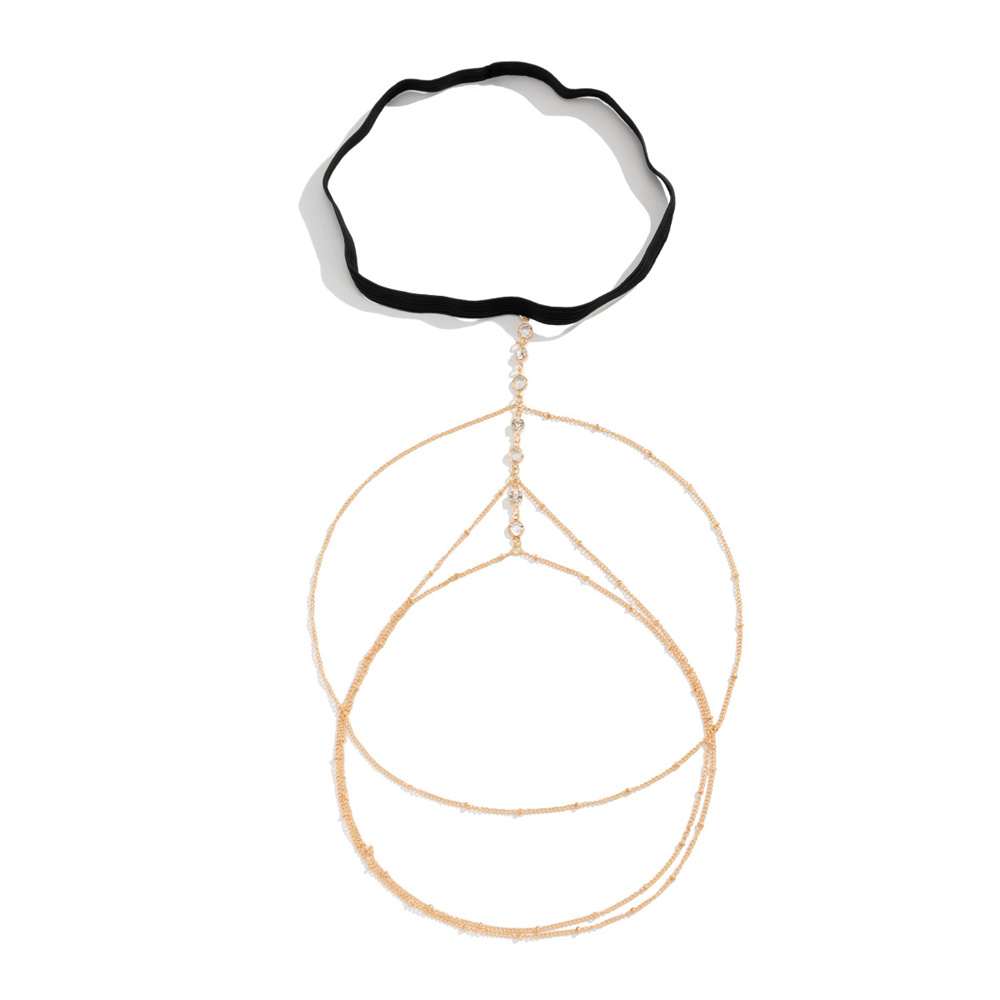 Boho Elastic Band Crystal Leg  - Body Jewelry Leg Chain 评论和价格