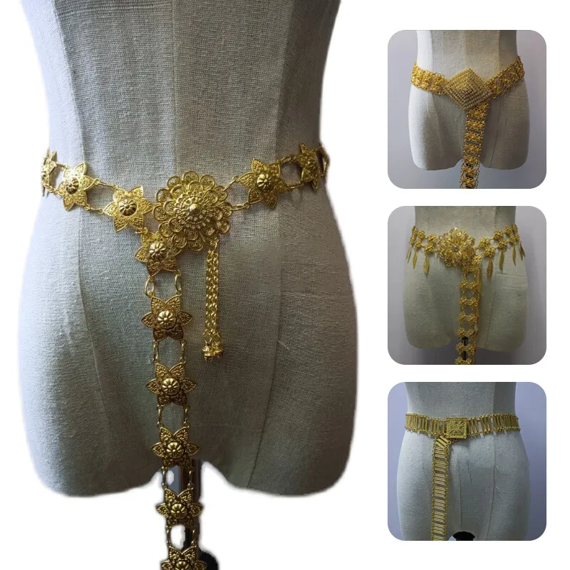 1PC Metal Thailand Waist Chain - Body Jewelry Gold 评论和价格