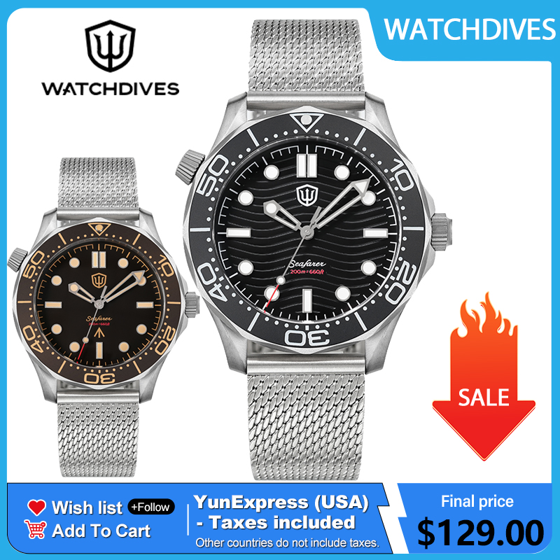 Watchdives 42mm Titanium Dive  - Body Jewelry Titanium 评论和价格