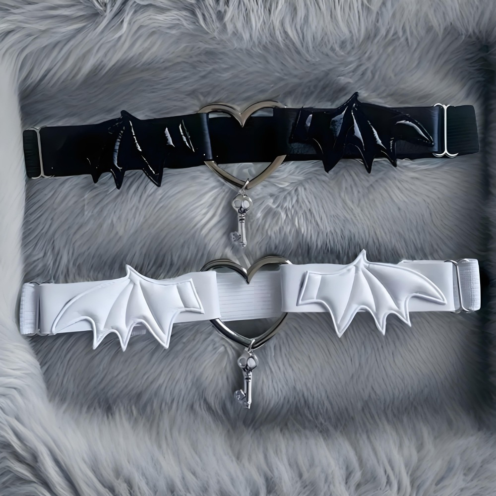 Gothic Harajuku Black Heart Wi - Body Jewelry Leg Chain 评论和价格