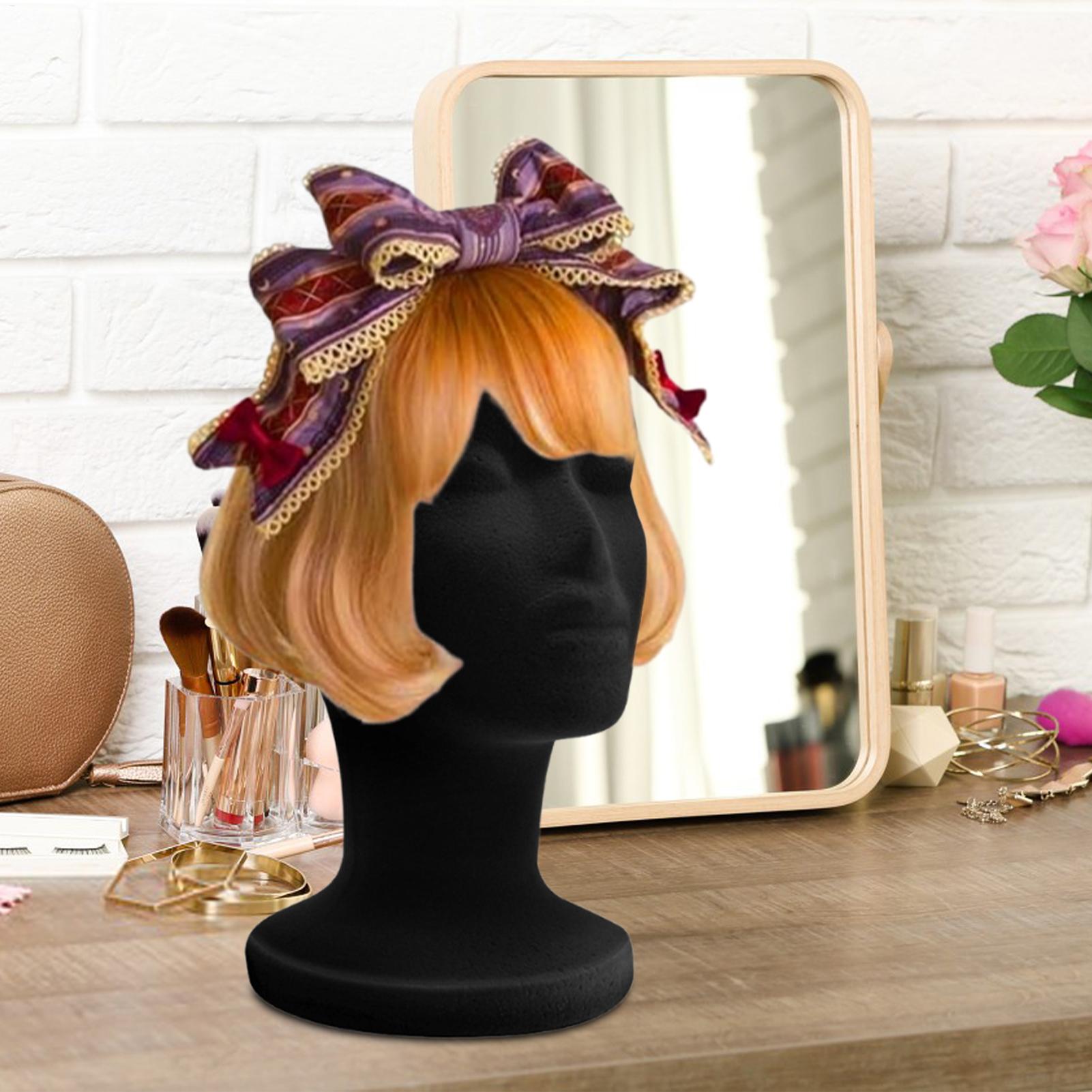 Black Mannequin Head Foam Velv - Body Jewelry Display Ideas 评论和价格